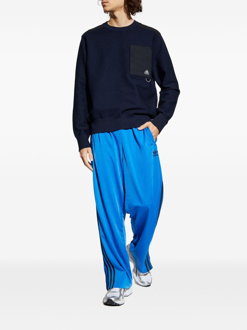 MOOSE KNUCKLES pocket-detail panelled sweater outlook