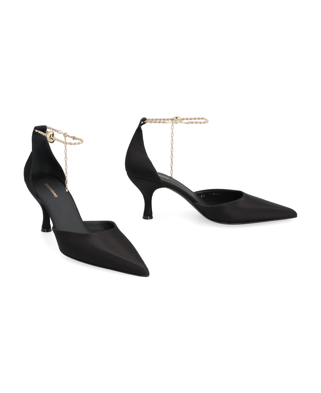 FERRAGAMO Dana Satin Slingback Pumps | italist | REVERSIBLE