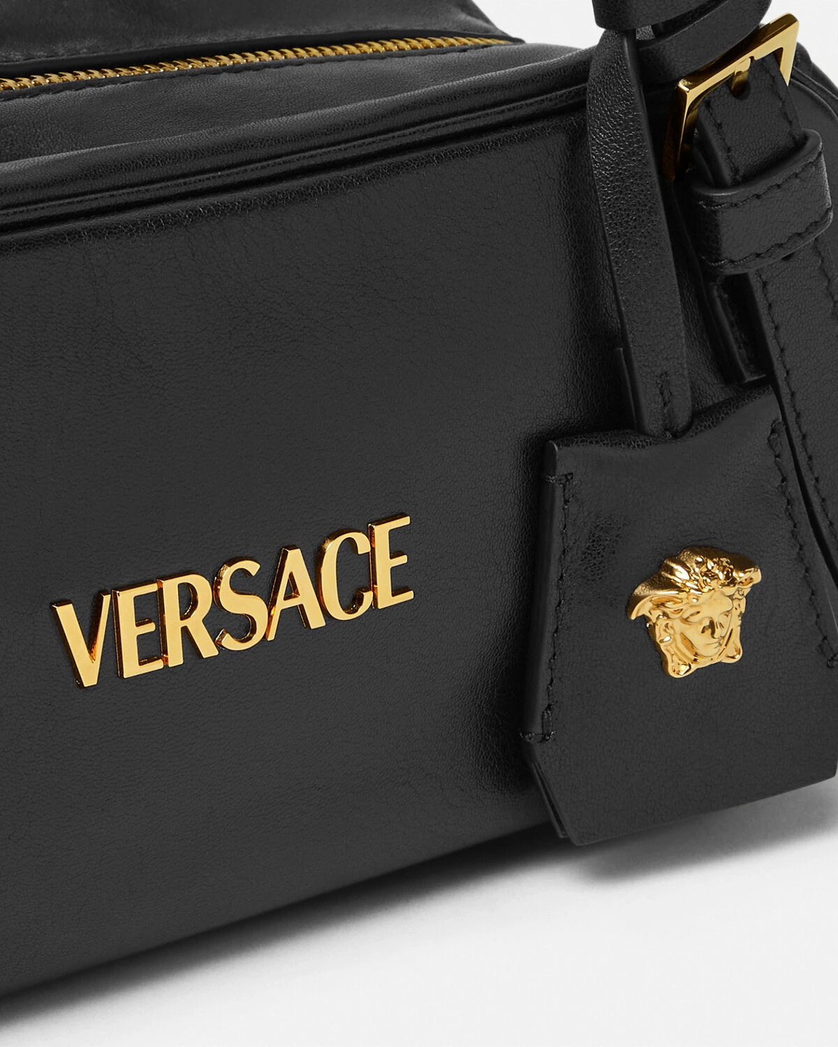 VERSACE Versace Tag Bowling Shoulder Bag | REVERSIBLE