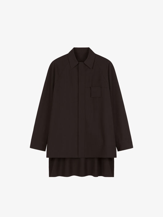 OVERSIZED OVERSHIRT IN LIGHTWEIGHT WOOL - 4