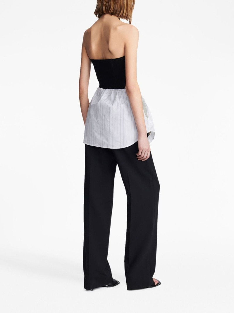 corset-panel striped minidress 4