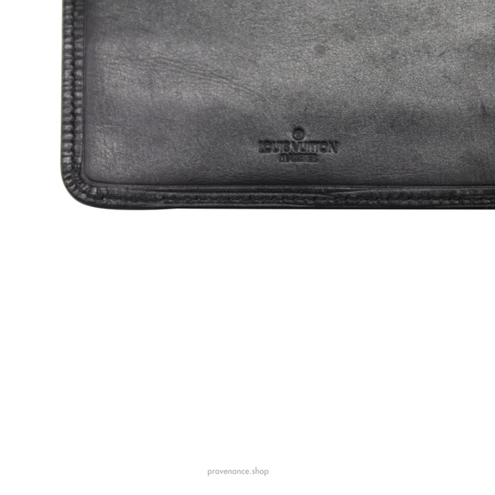 Louis Vuitton "MALLETIER" Long Wallet - Black Epi Noir Leather - 5