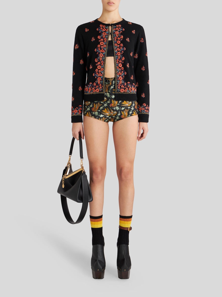 WOOL AND CASHMERE CARDIGAN WITH EMBROIDERY - 4