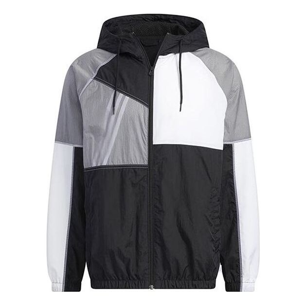 adidas Neo Vibe Collective Windbreaker Jackets 'Black' IA6742 - 1