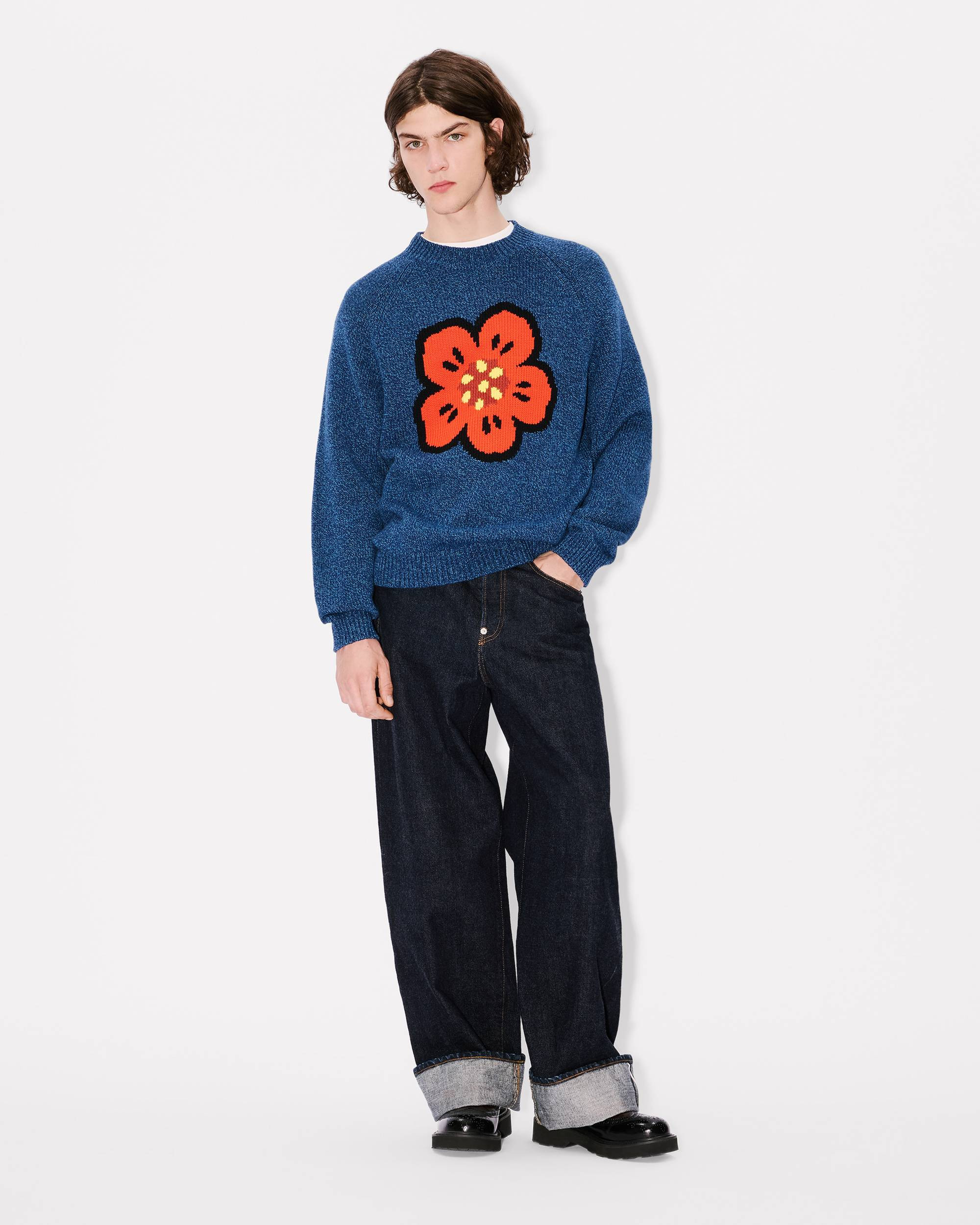 'Boke Flower' jumper in cotton wool - 5