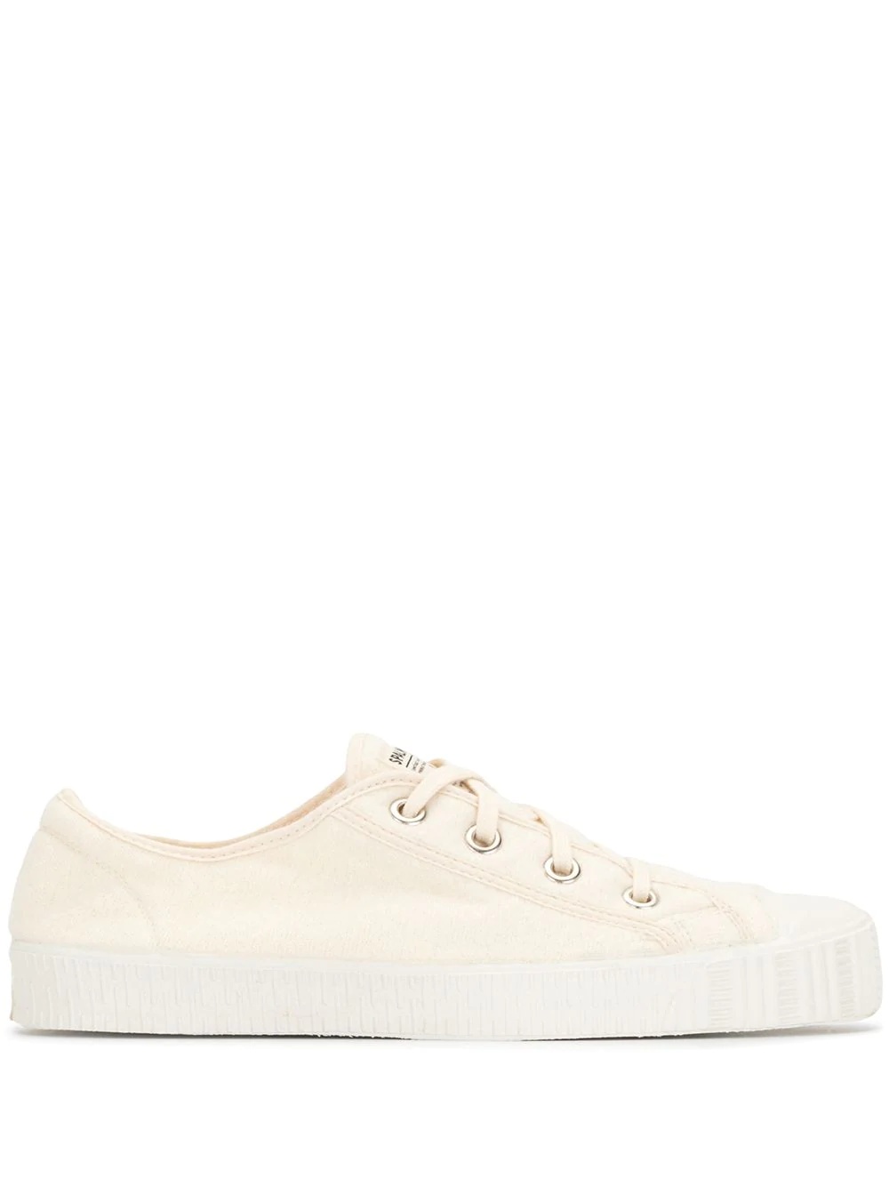 low top contrasting toe sneakers - 1