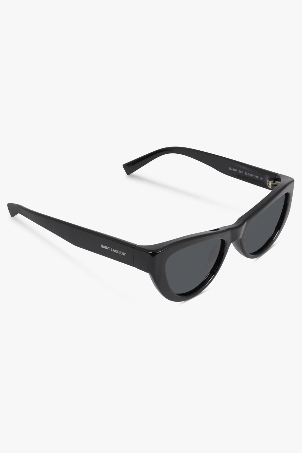 SL 676 CAT EYE NYLON SUNGLASSES | BLACK/BLACK - 2
