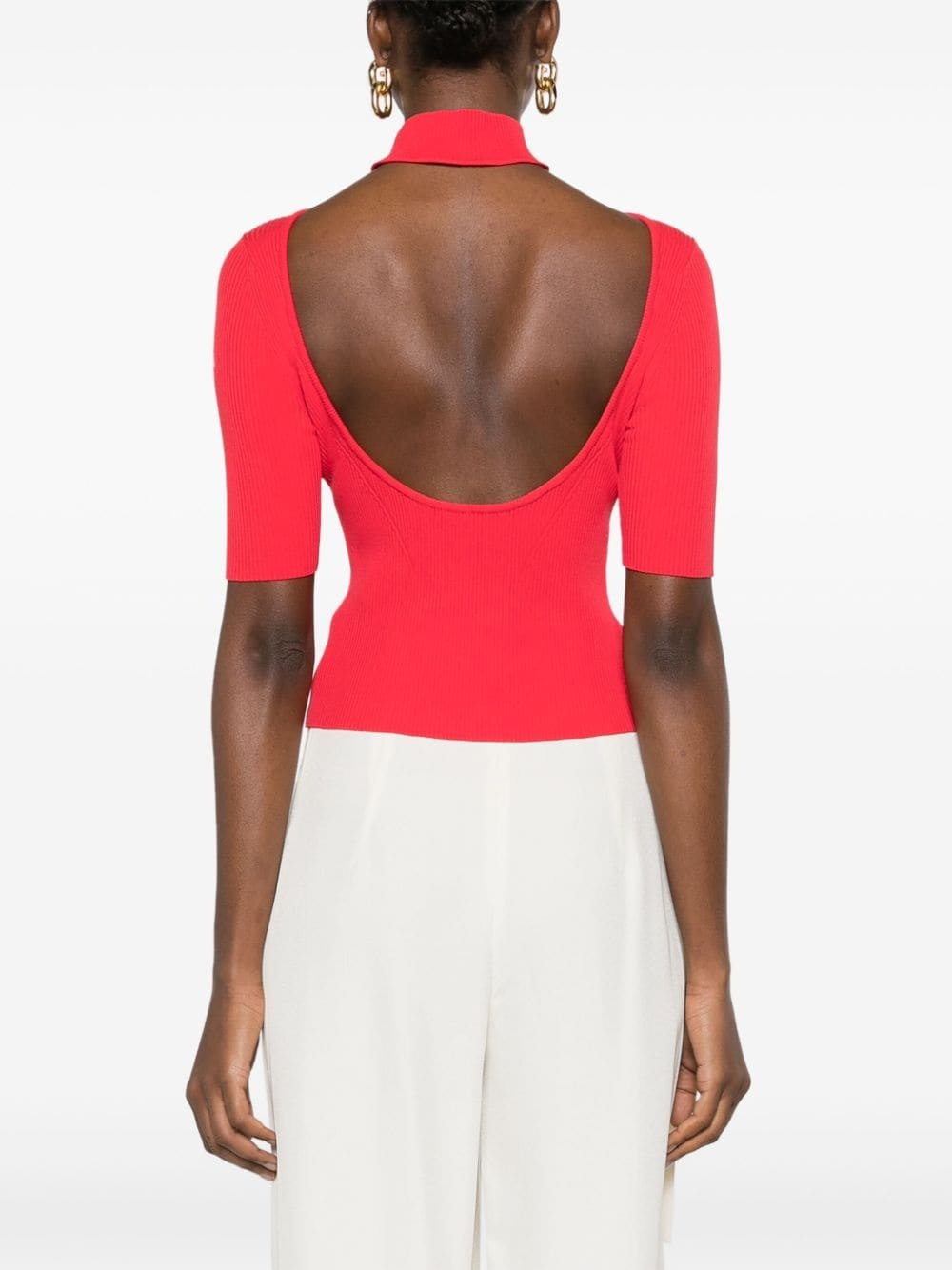 Brianna ribbed knitted top - 4