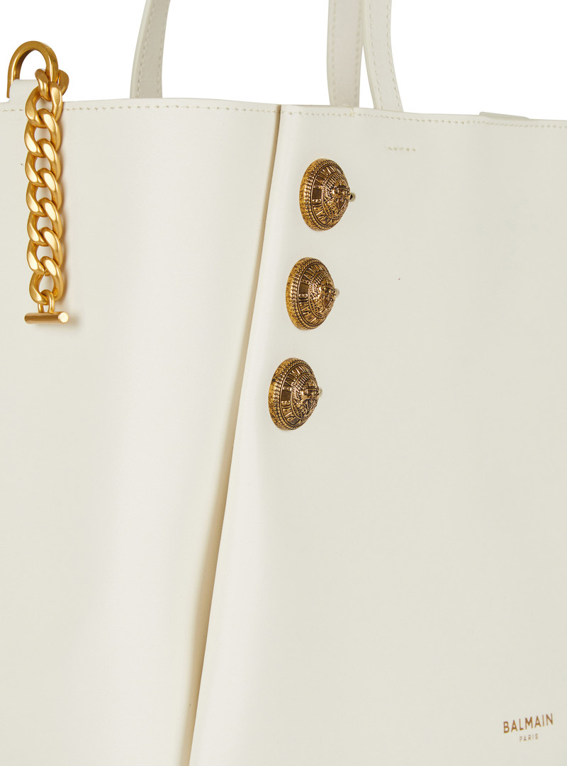 Emblème leather tote bag 7