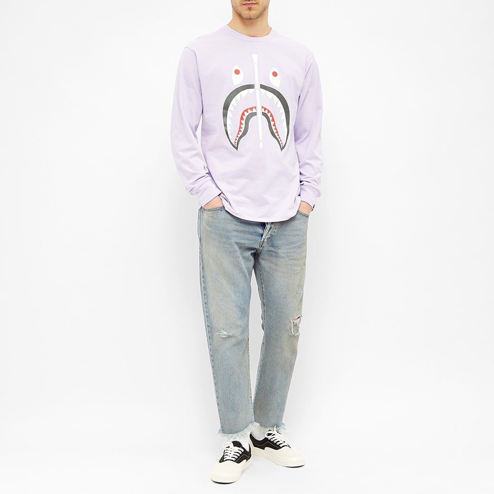 A Bathing Ape Long Sleeve Shark Tee - 5