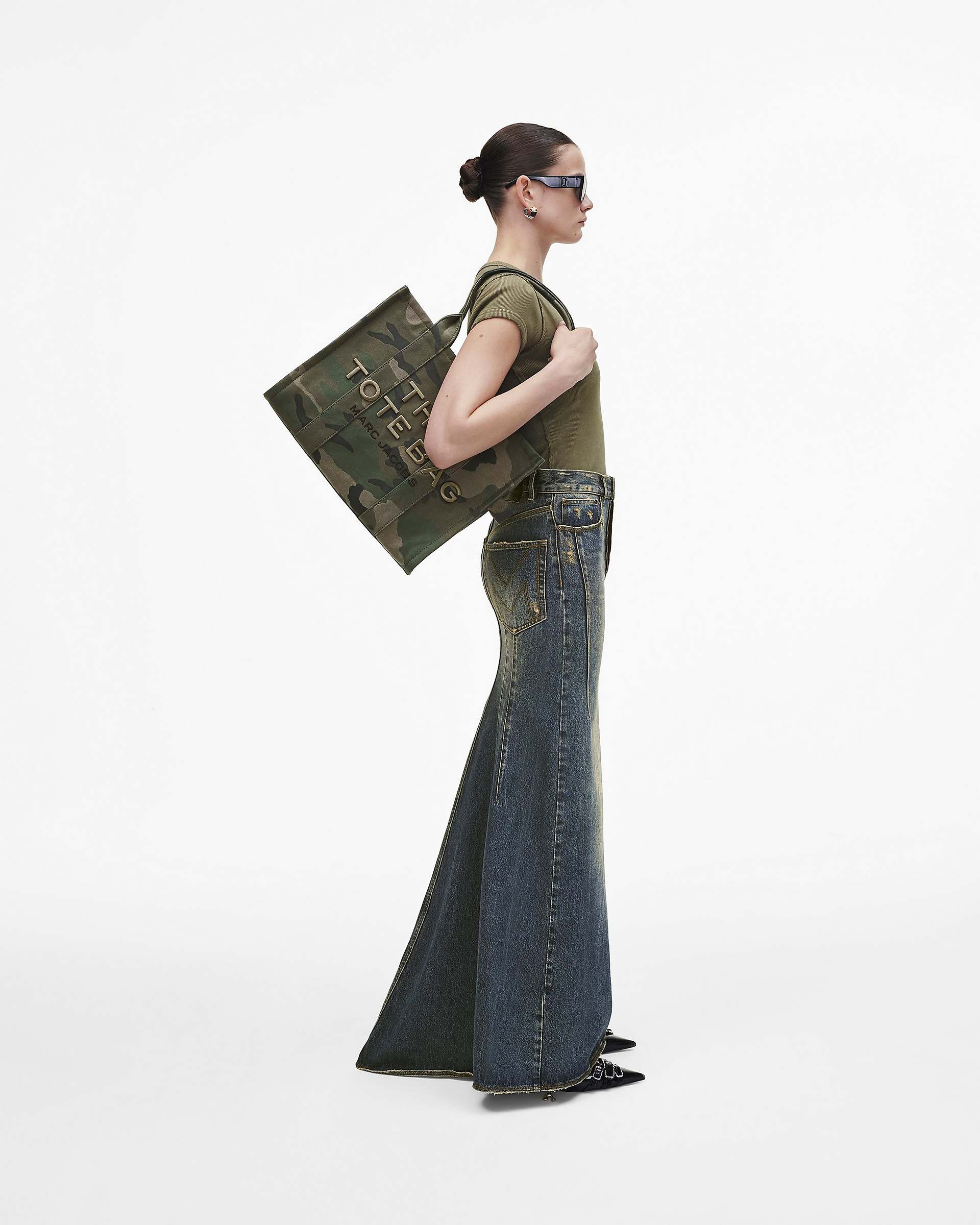THE CAMO JACQUARD LARGE TOTE BAG - 2