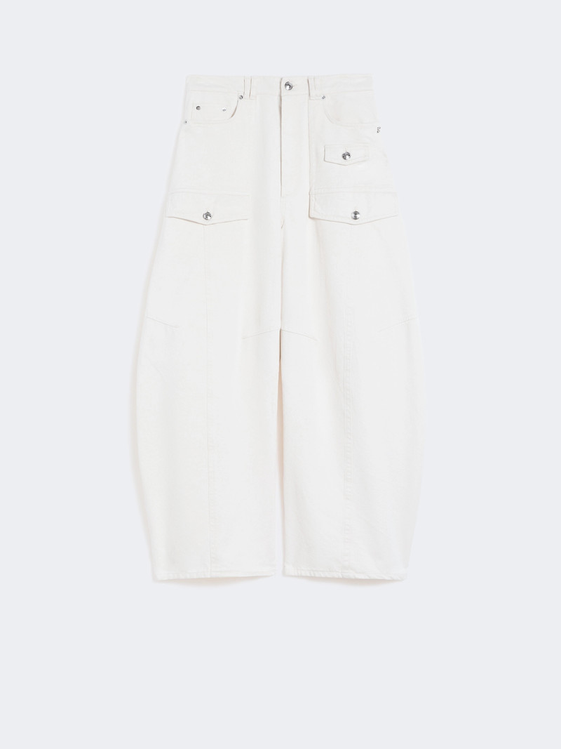 FASHION Bull denim cargo trousers - BEIGE 1