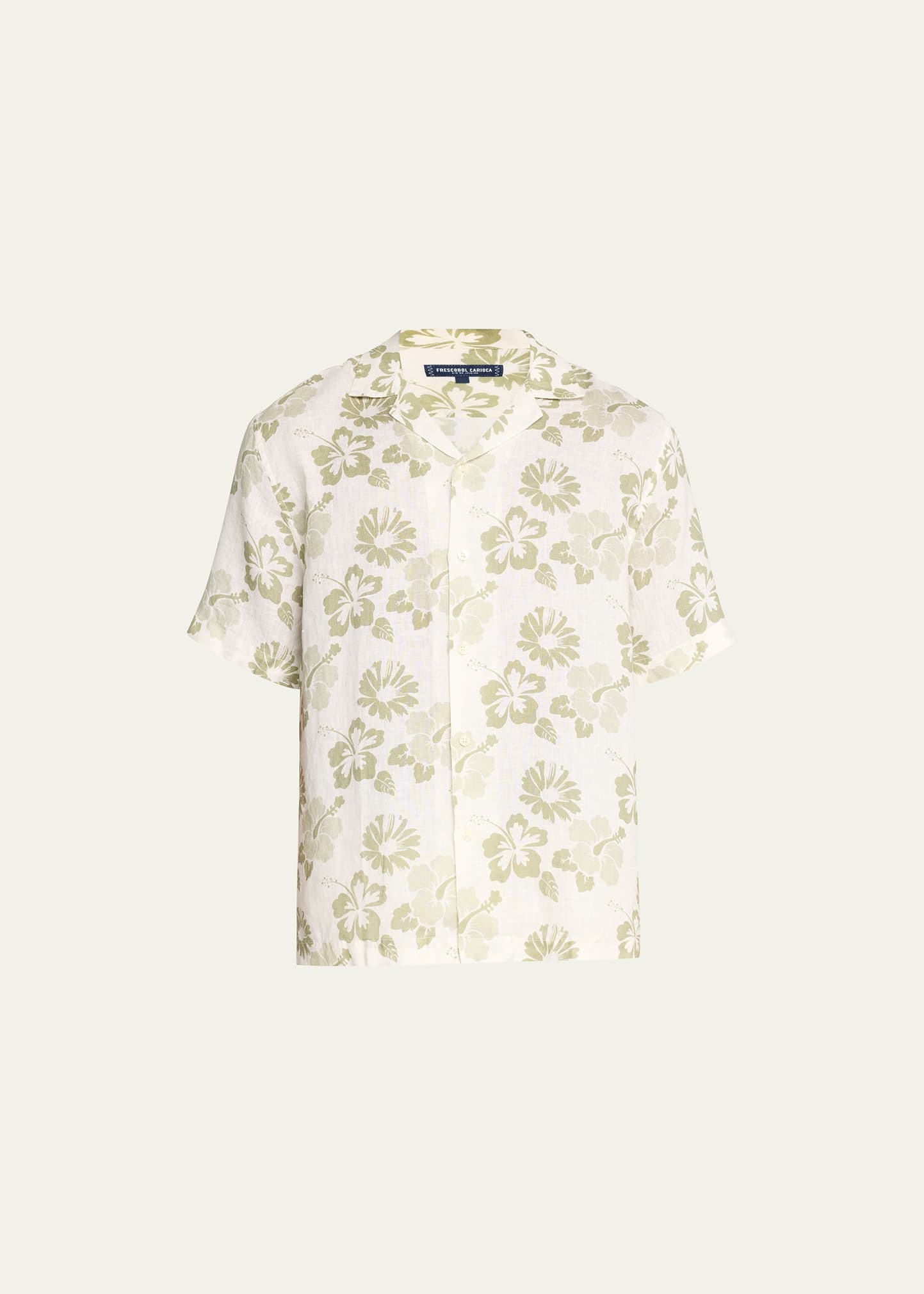 Men's Terry Jacquard Camp Shirt - 1