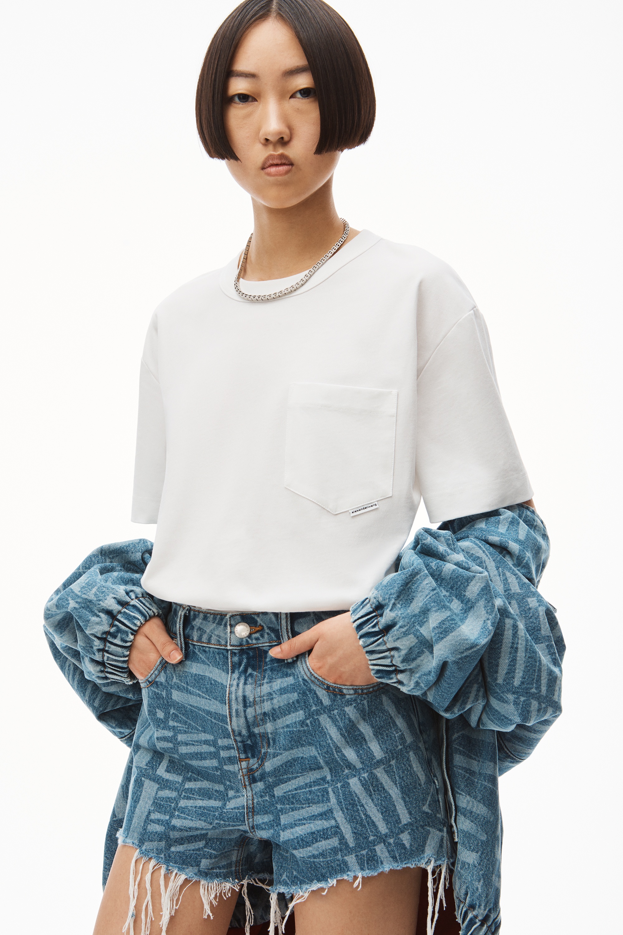POCKET TEE iN HIGH TWIST JERSEY - 3