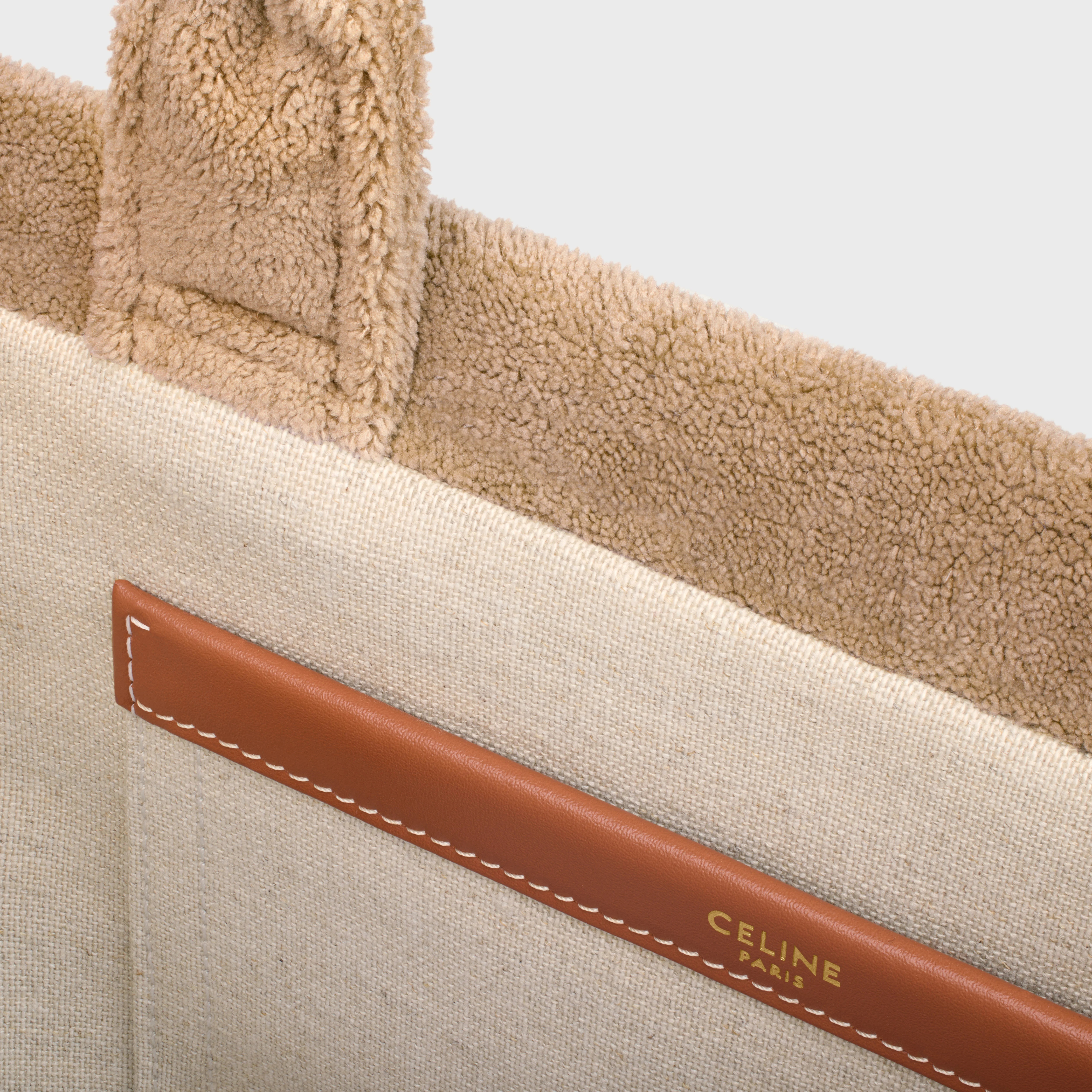 small cabas thais in TEXTILE WITH TRIOMPHE ALL-OVER - 4