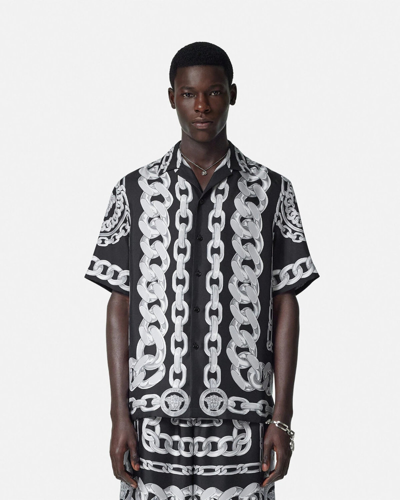 Medusa Chains Silk Shirt 4