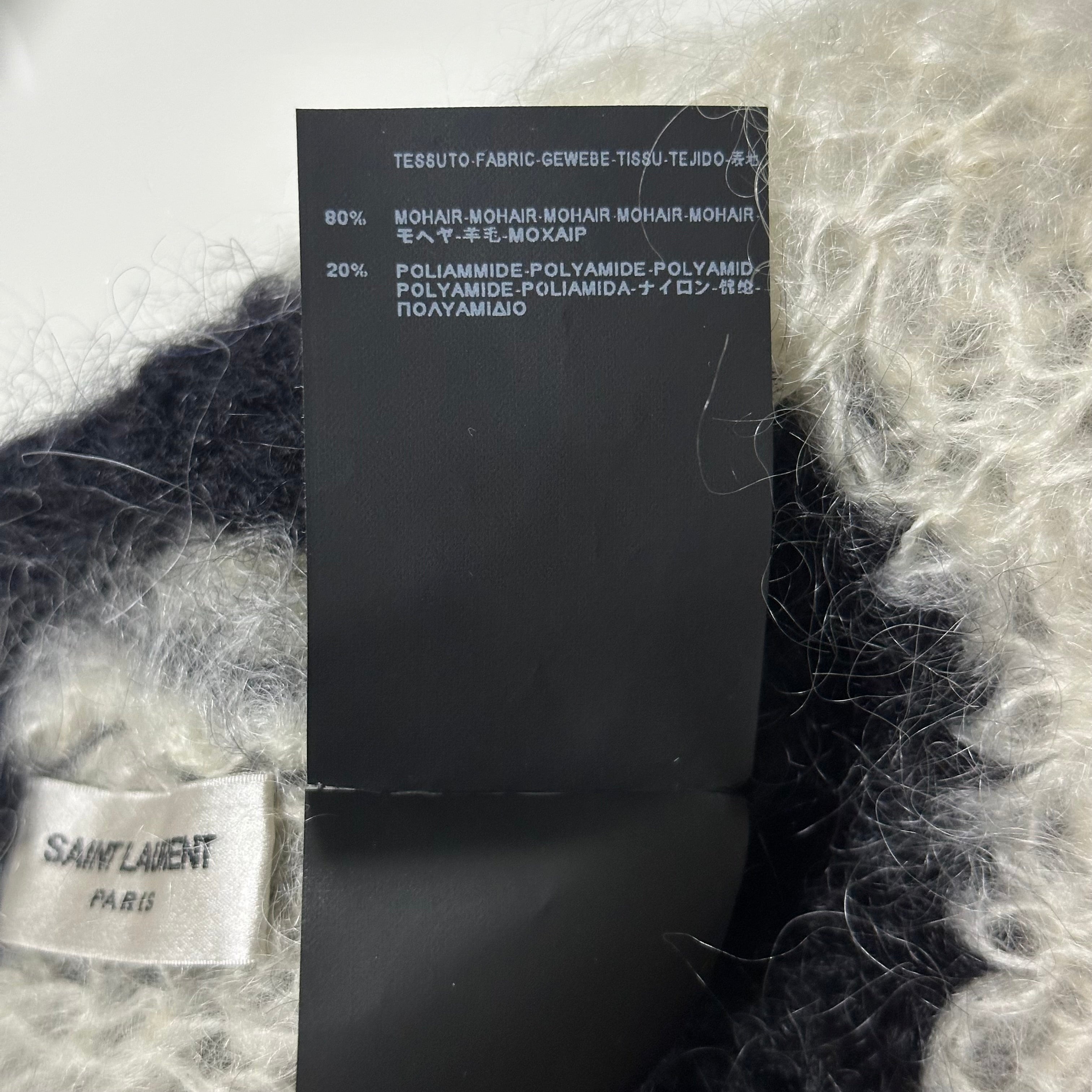 SAINT LAURENT Fall Winter 2013 Striped Mohair Beanie - 7