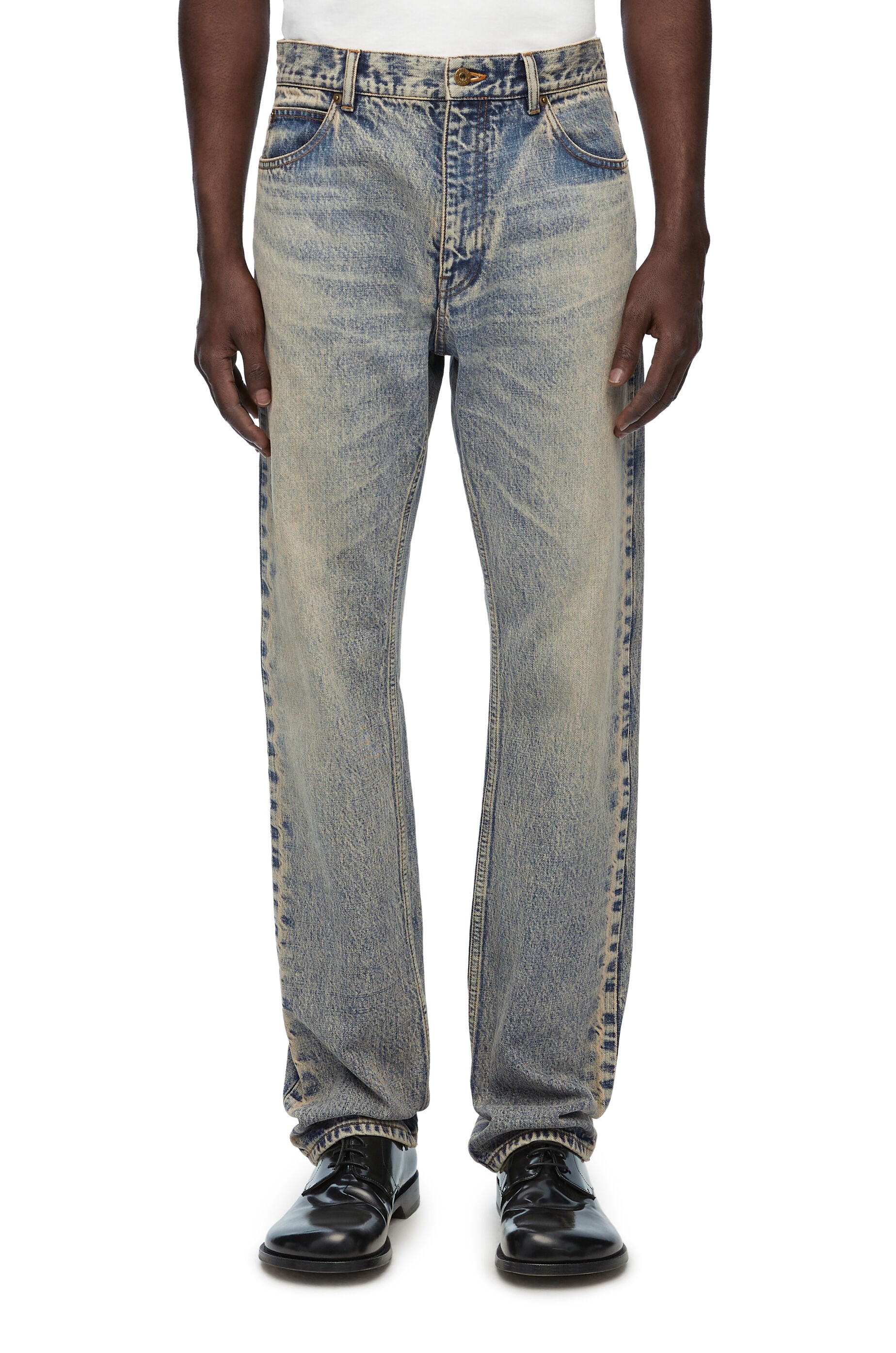 Straight leg jeans in denim - 3