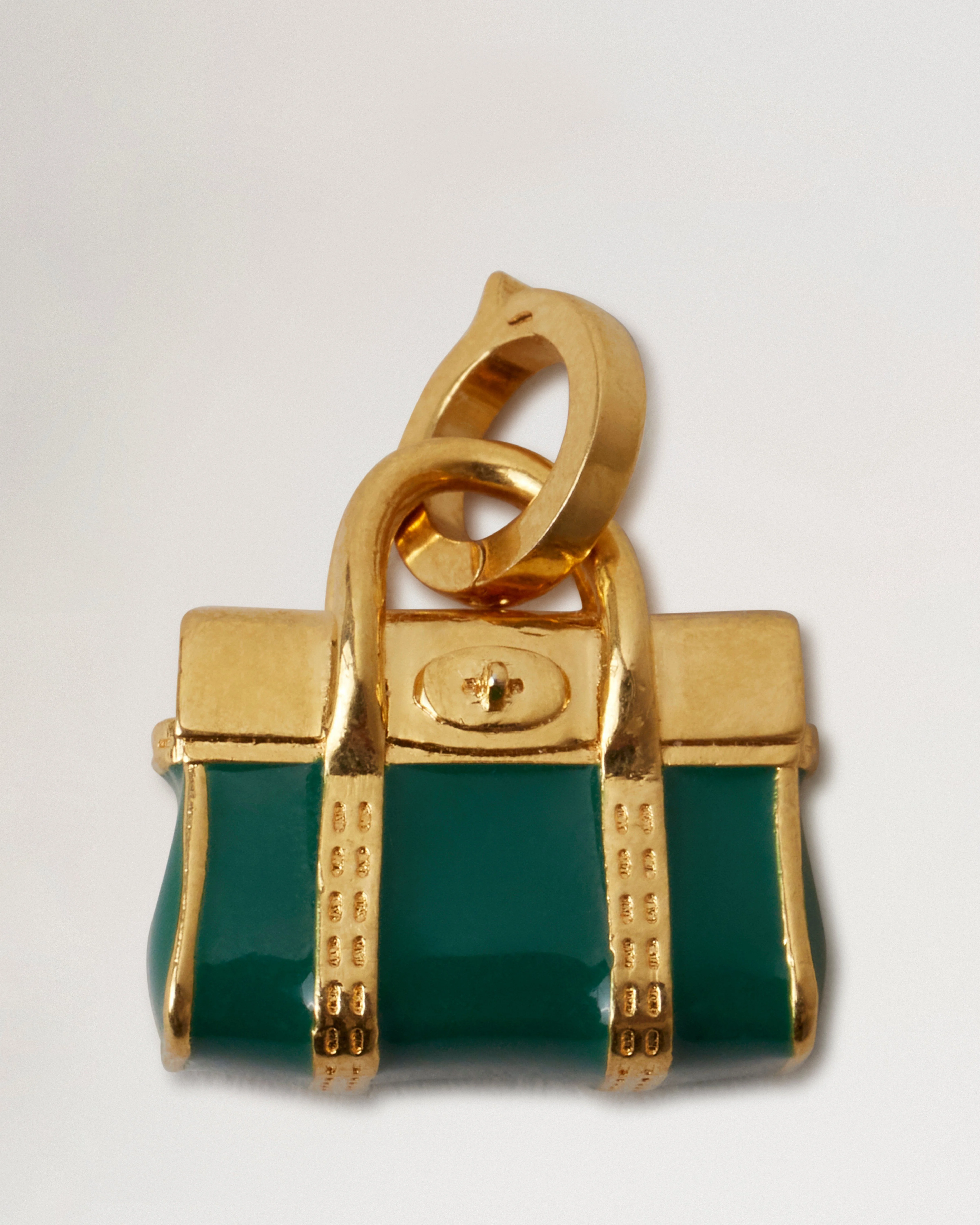 Enamel Bayswater Charm
Malachite & Gold Mixed Material - 1