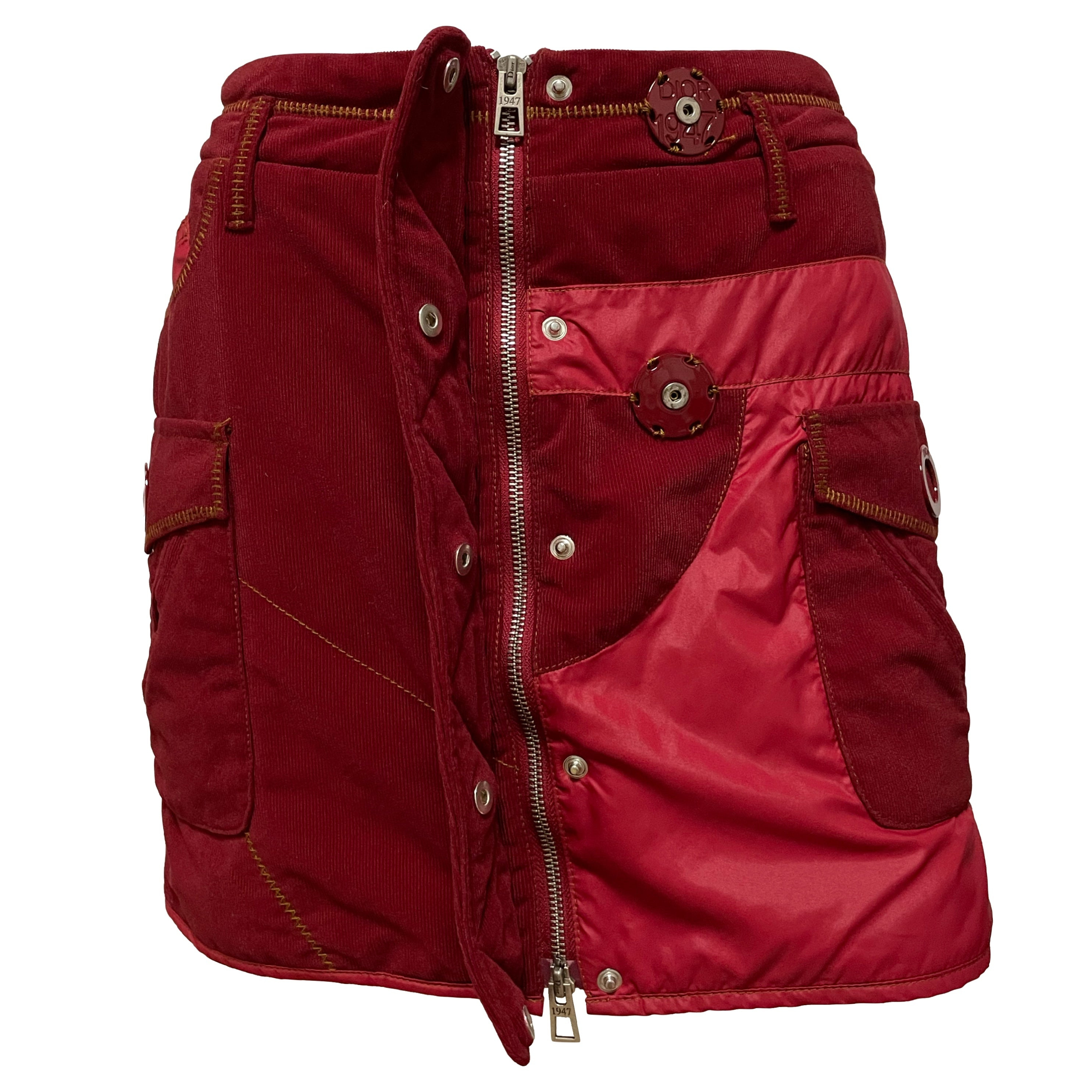 CHRISTIAN DIOR Fall Winter 2006 Corduroy Mini Skirt - 4