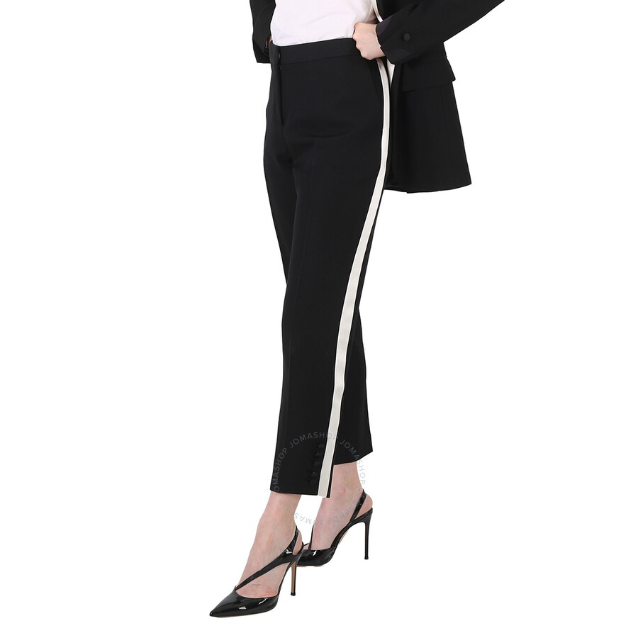 Burberry Black Hanover Tux Stripe Pants - 4