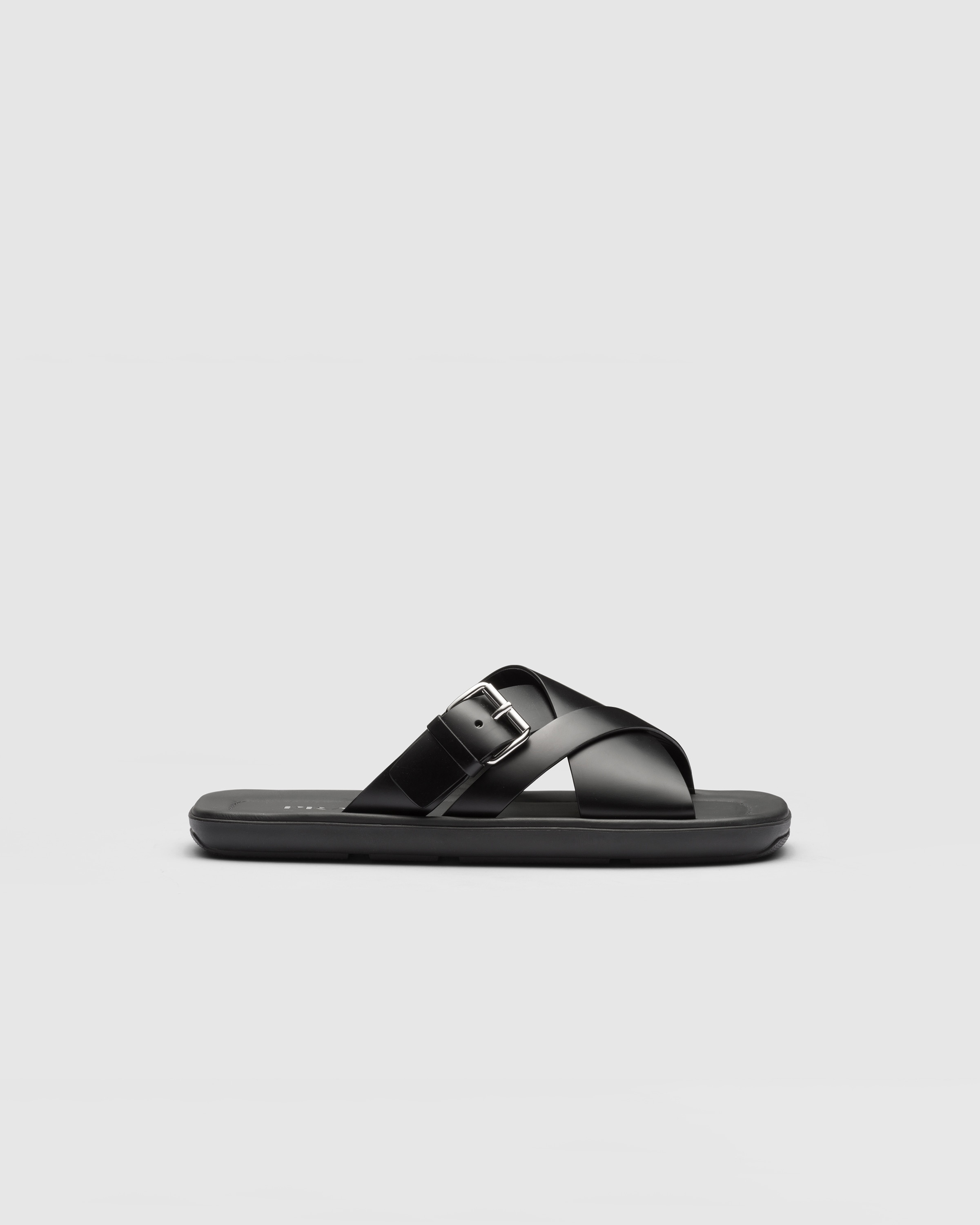 Brushed leather slides - 2