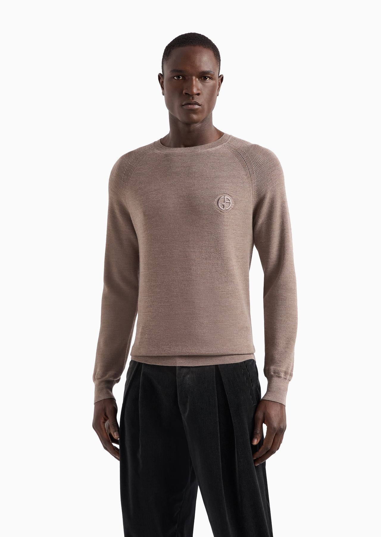 Virgin-wool, crew-neck jumper - 2