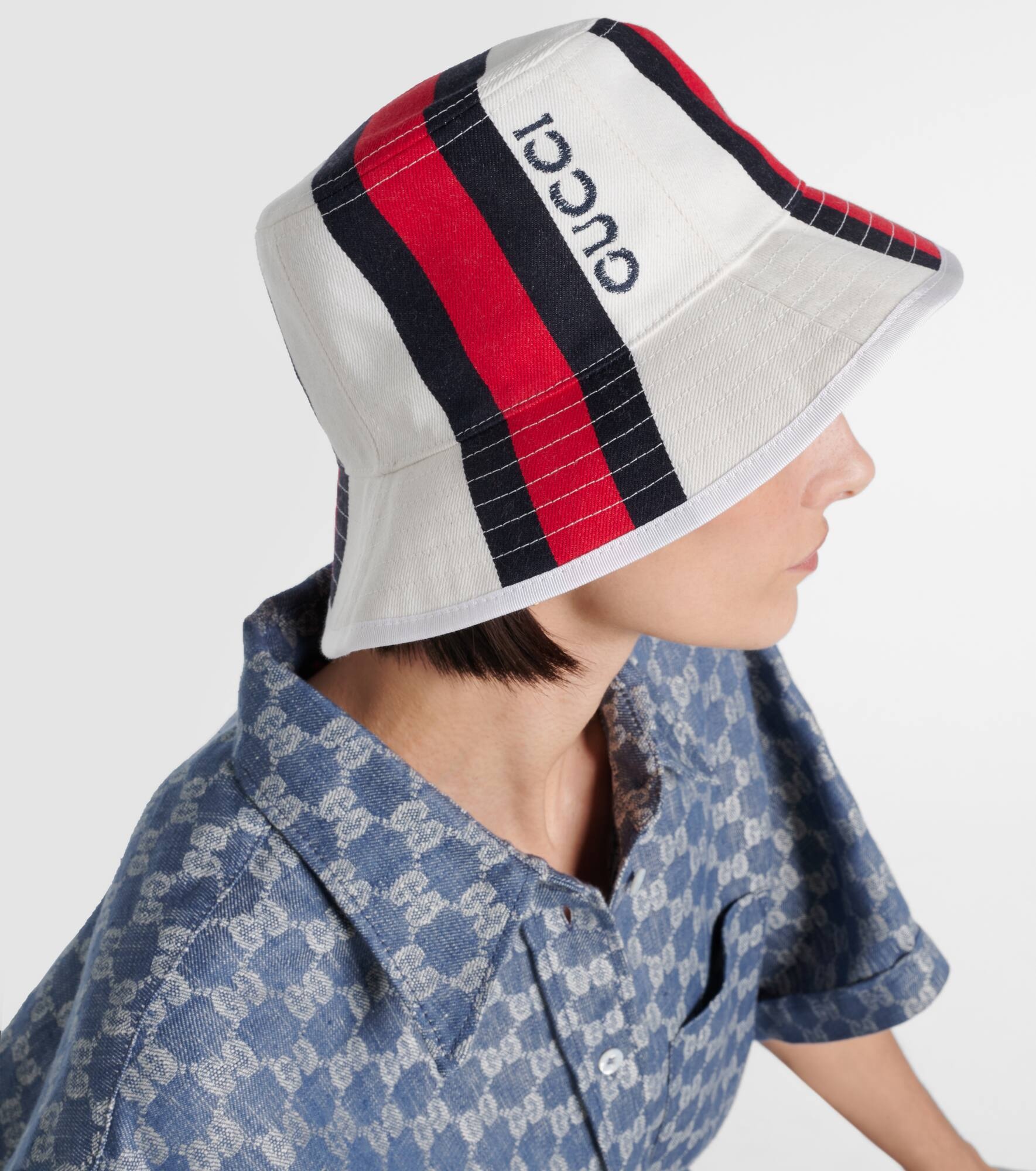 Logo cotton canvas bucket hat - 2