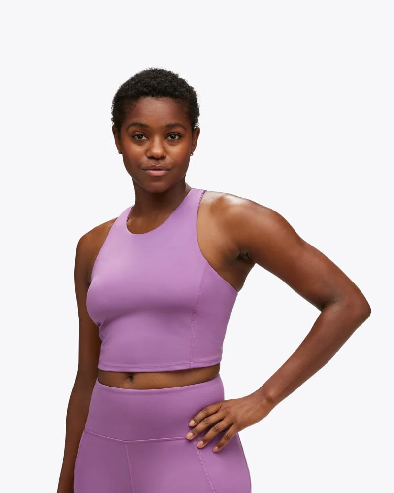 Women's Elaro Crop Bra in Amethyst - 1