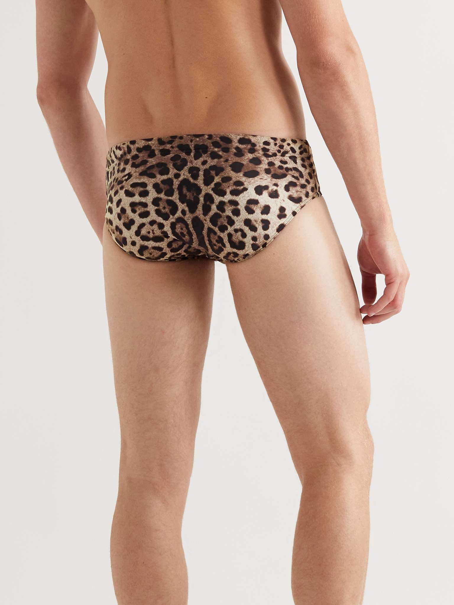 Leopard-Print Swim Briefs - 3