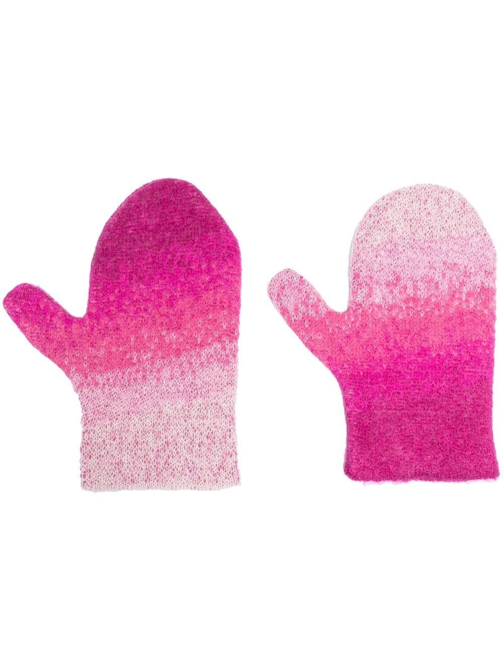 ombré-effect mittens - 1