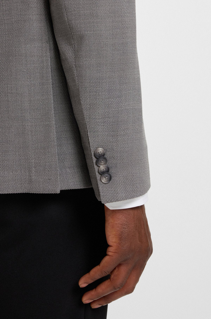 PATTERNED SLIM-FIT JACKET IN COMFORT-STRETCH CLOTH 6