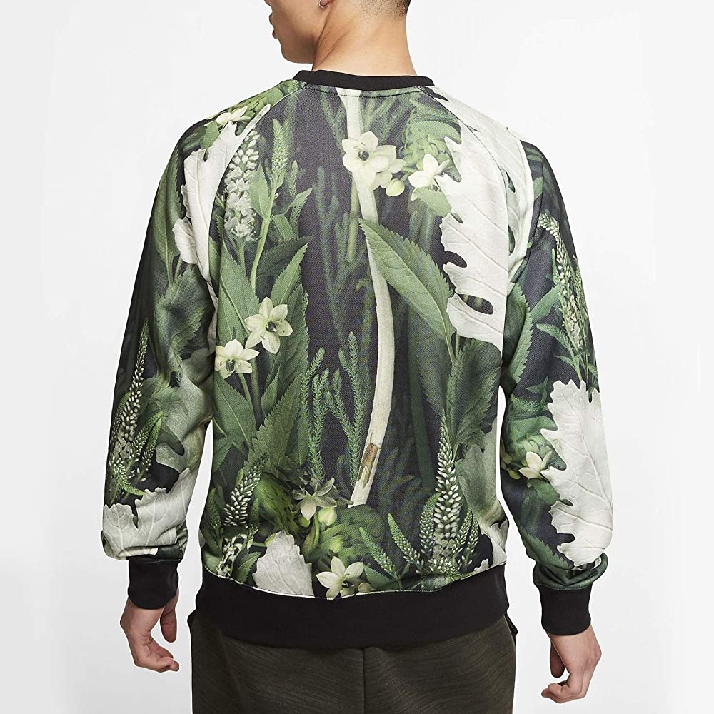 Nike Just Do It Floral Crew 'Green White' CK8178-083 - 4