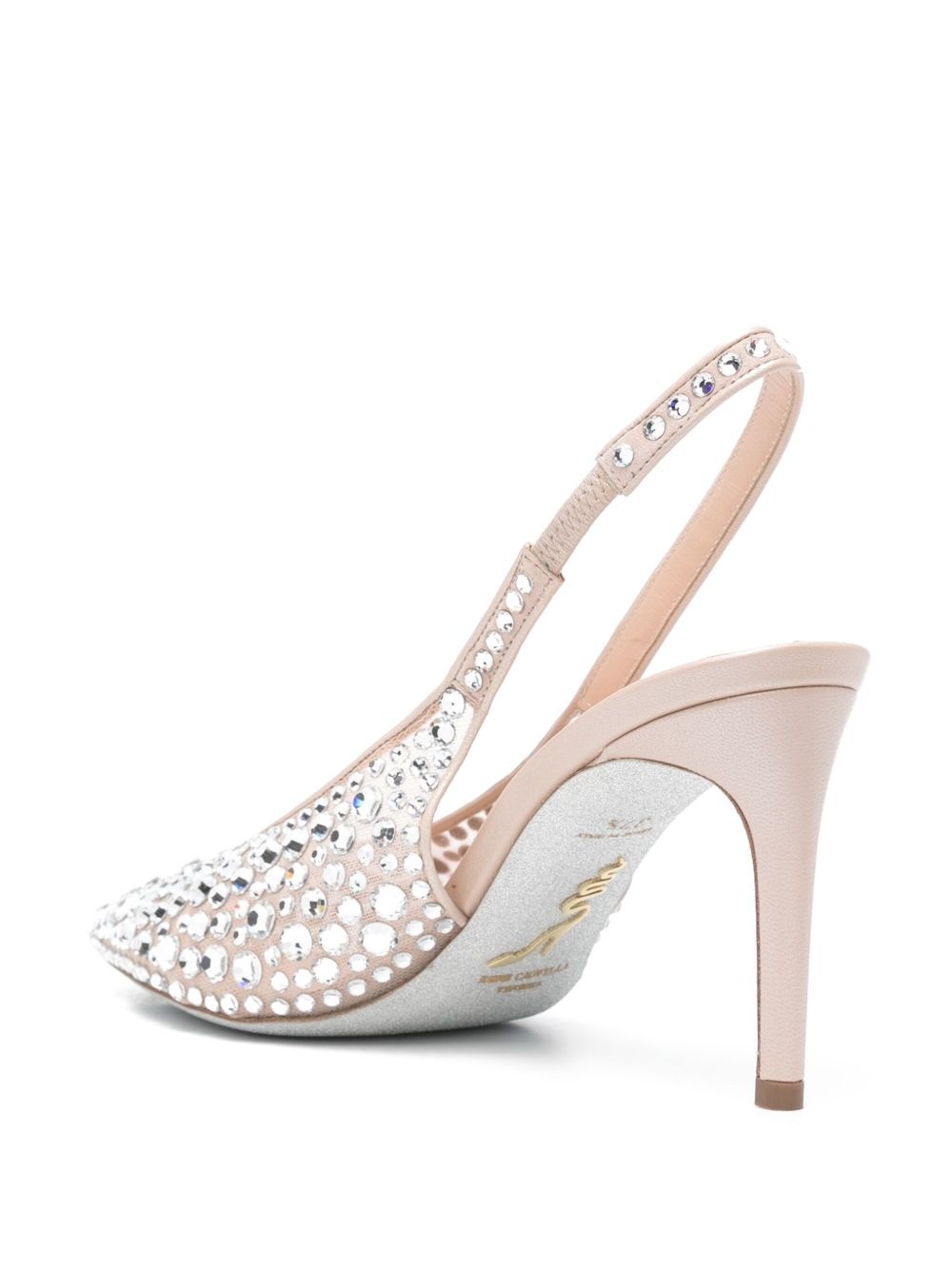 80mm rhinestone-embellished pumps - 3