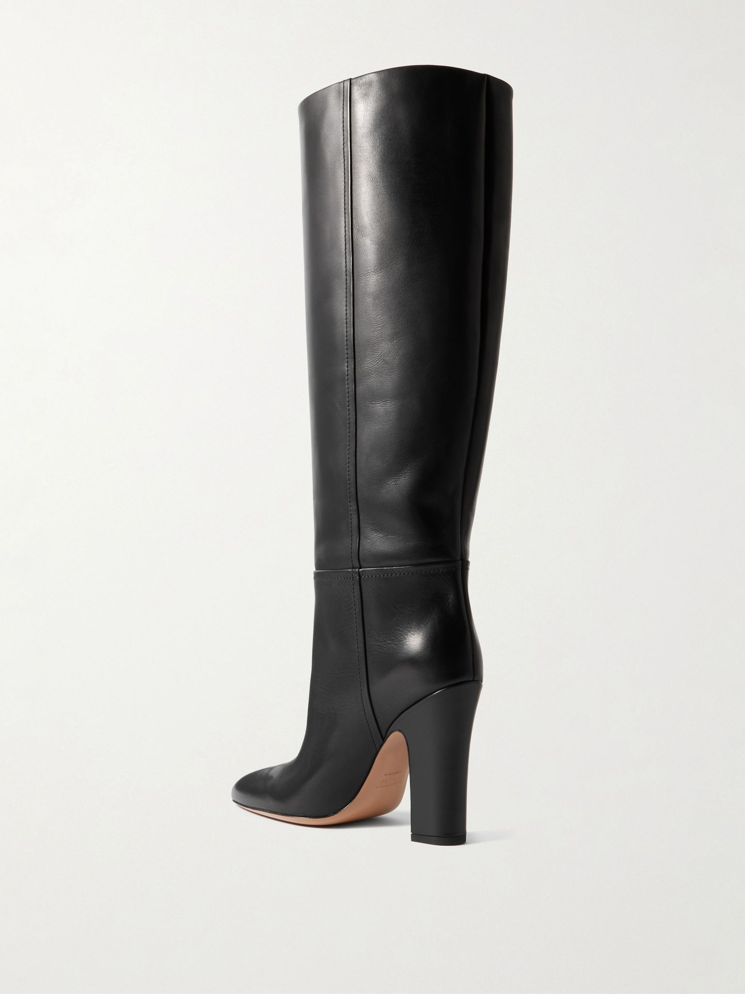 Lavina leather knee boots Black - 3