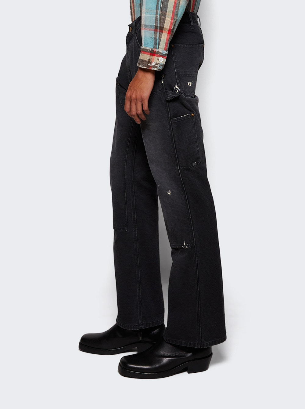 Double Knee Pants Black - 3