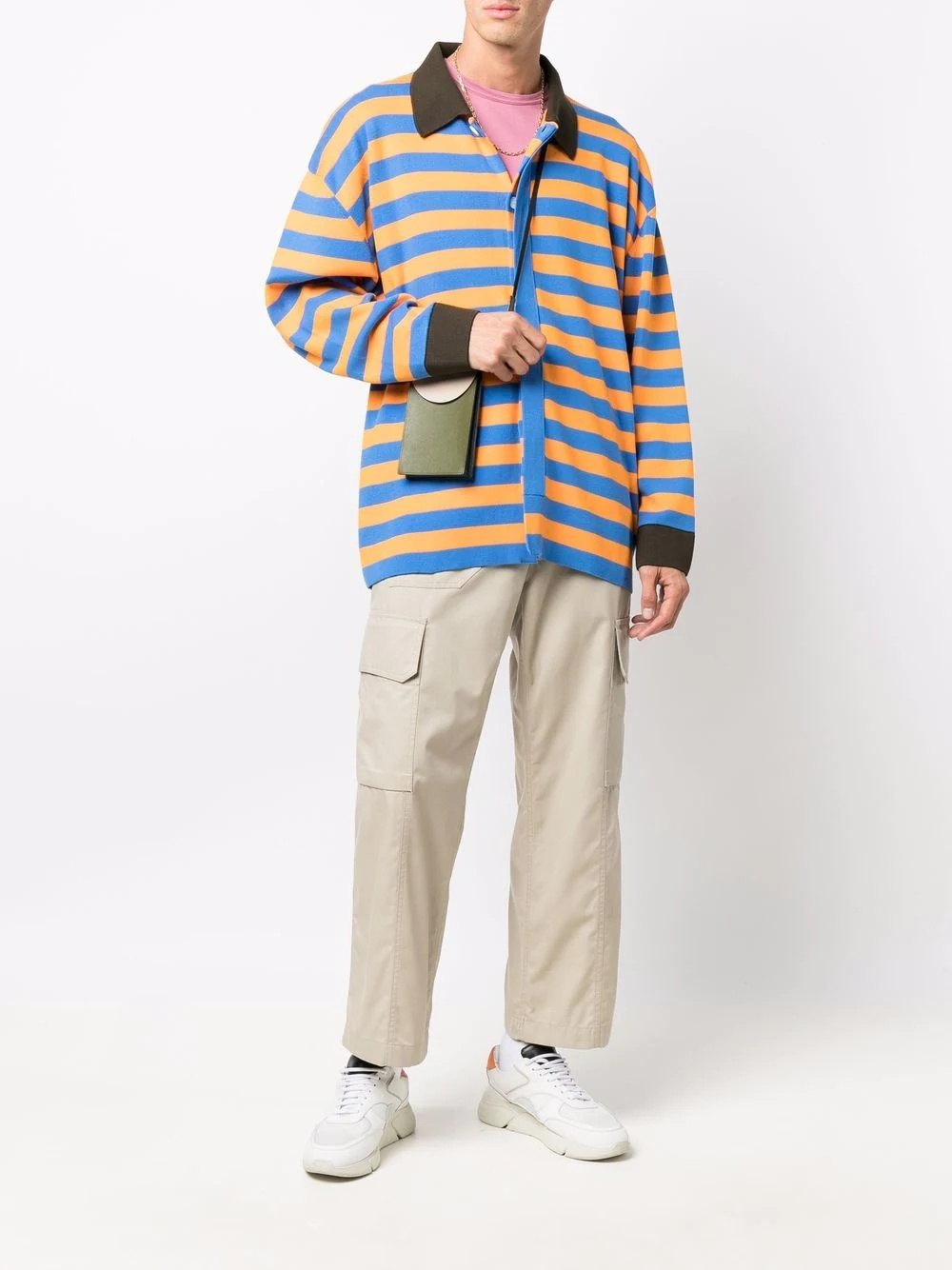 striped long-sleeve cardigan - 2