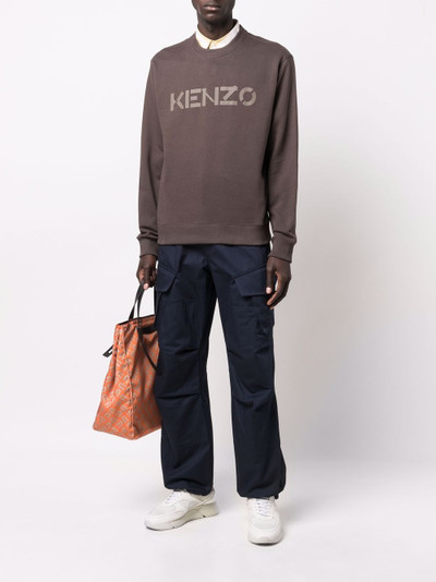 KENZO logo-print cotton sweatshirt outlook