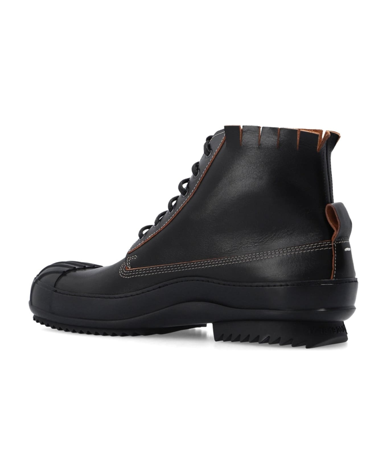 Leather High-top Sneakers - 3