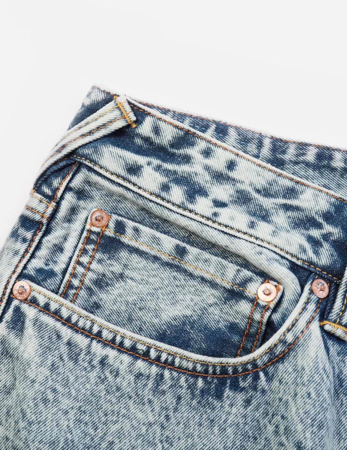 Graffiti Logo Detachable Wide-Leg Denim Jeans - 9