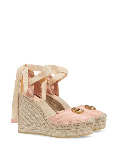 GUCCI  matelassé platform espadrilles outlook