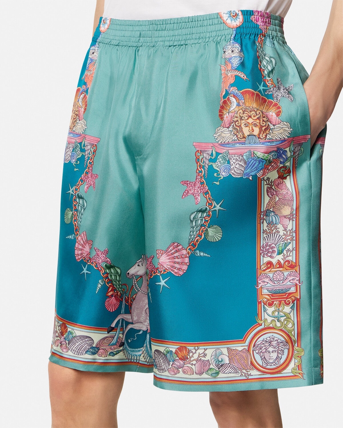 Coral Theatre Silk Shorts - 3