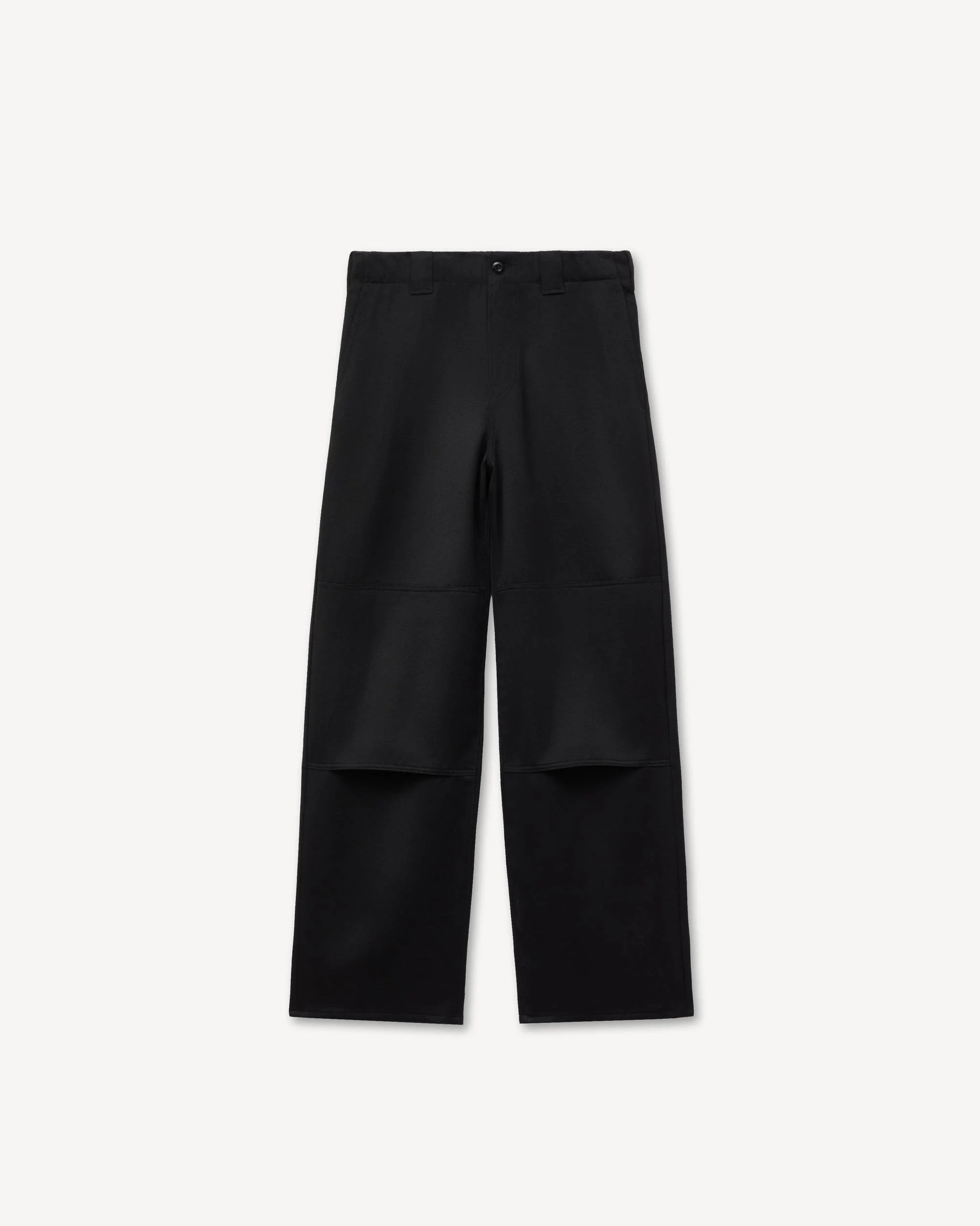Double knee chino in virgin wool - 1