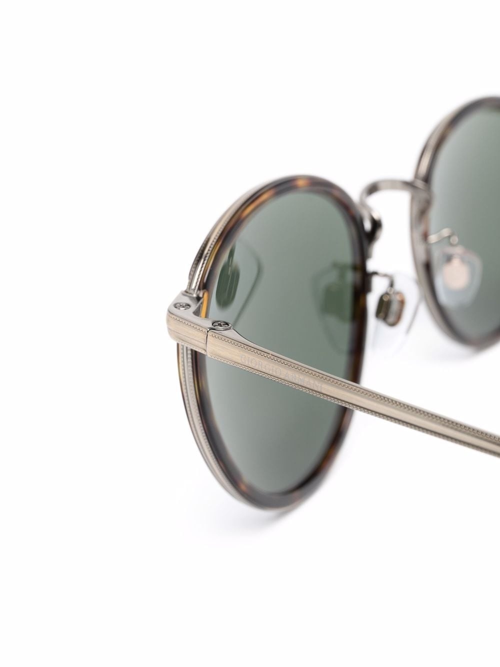 tortoiseshell round-frame sunglasses - 3