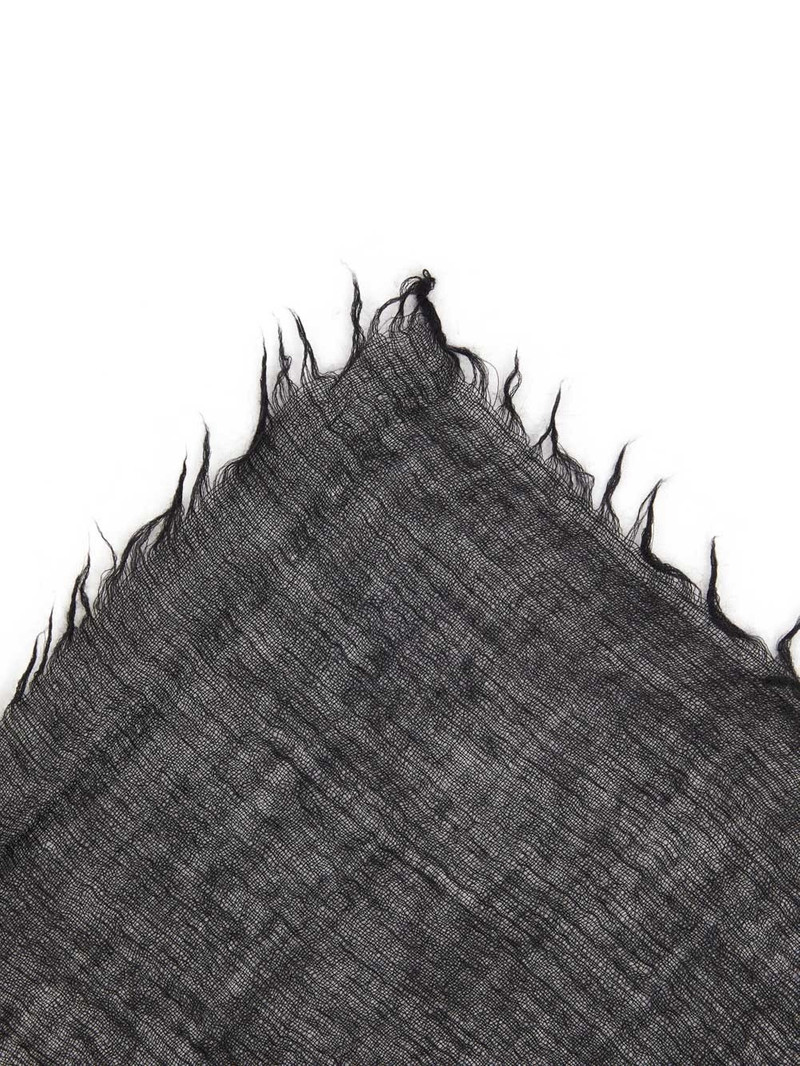 Rick Owens frayed cashmere-silk scarf outlook