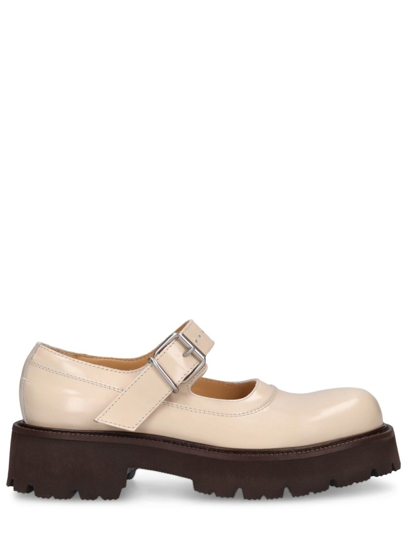 30mm Side Court leather Mary Jane flats - 1