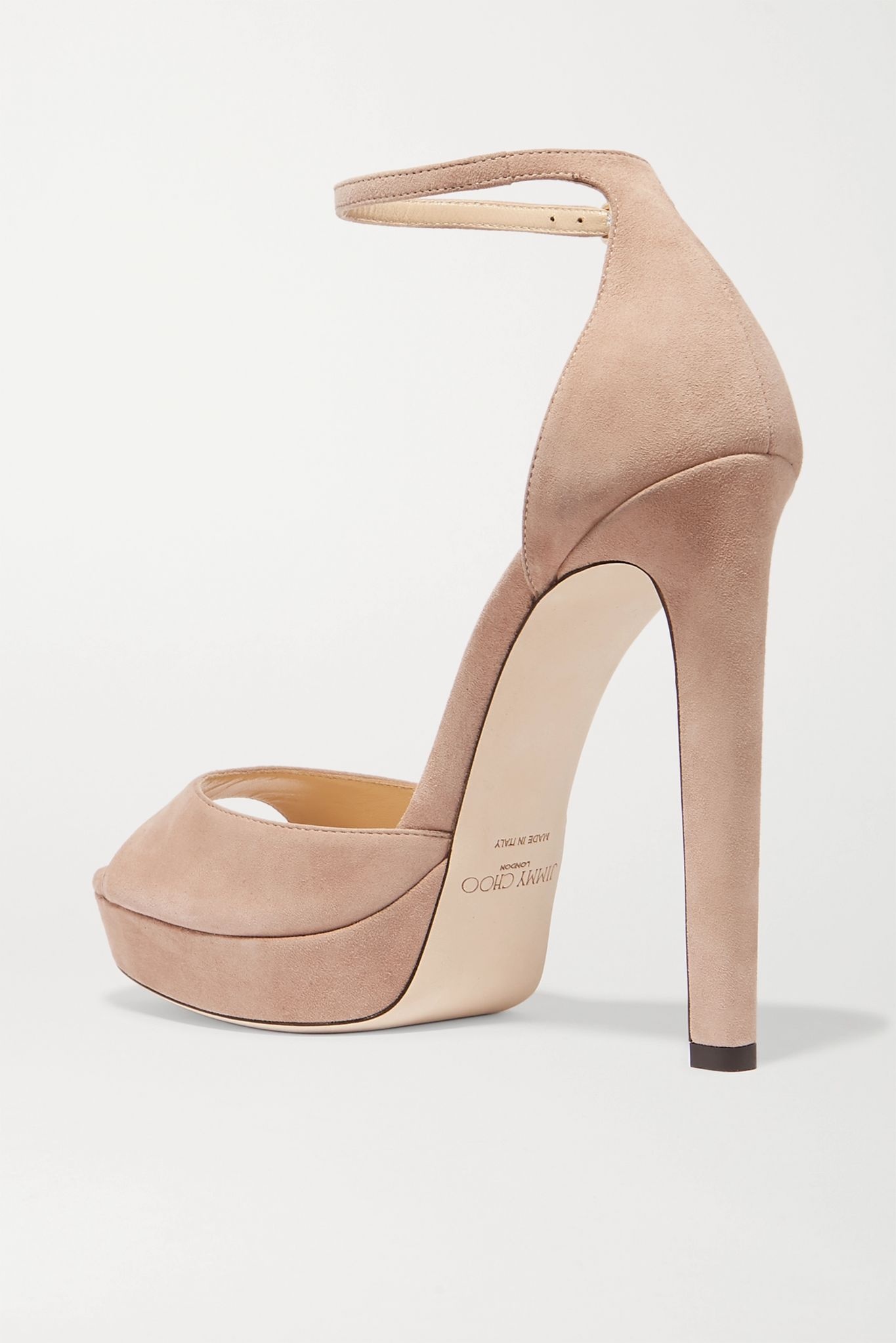 Pattie 130 suede platform sandals - 4