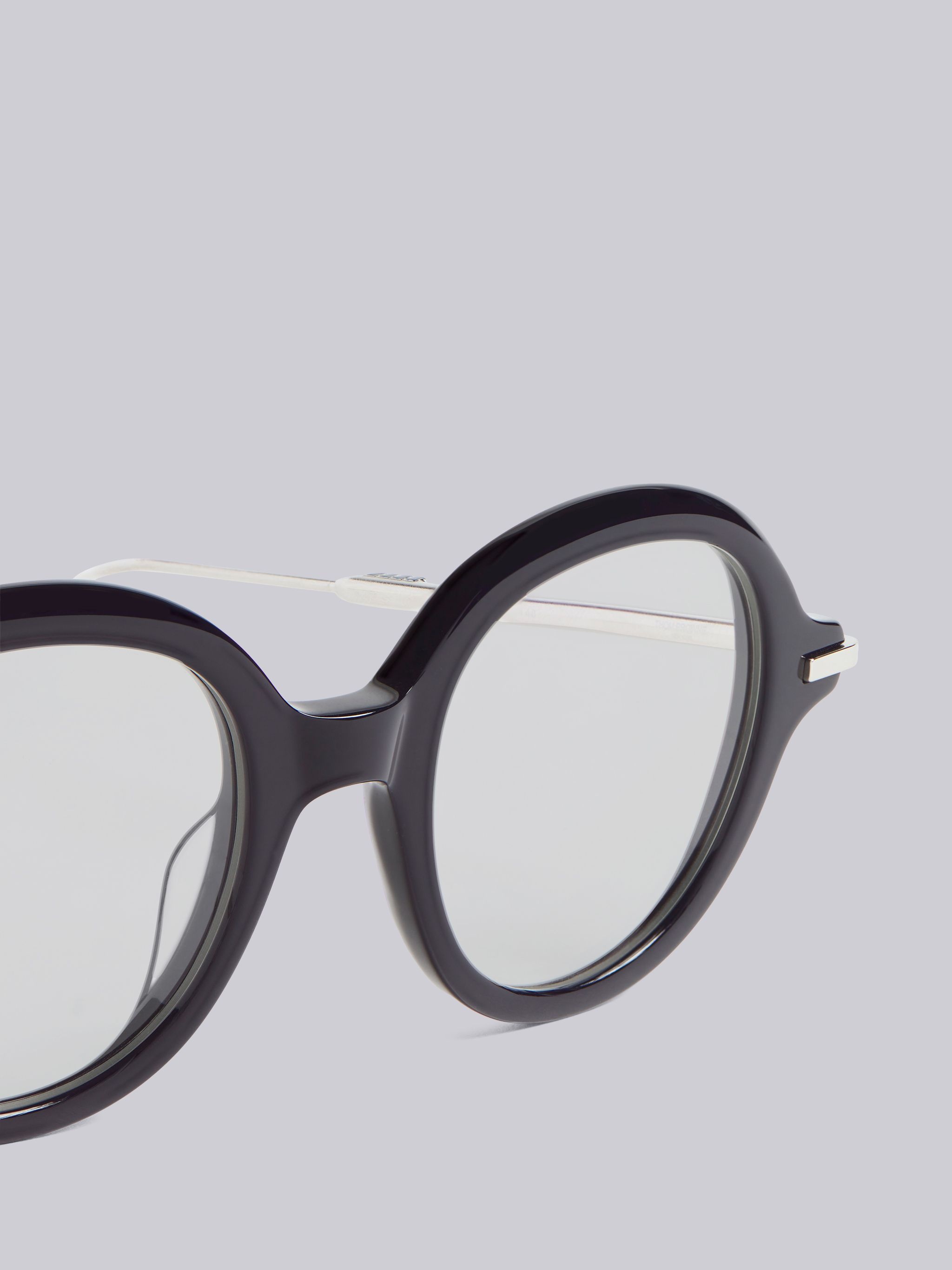 TB000 - Navy And Silver Round Glasses - 2