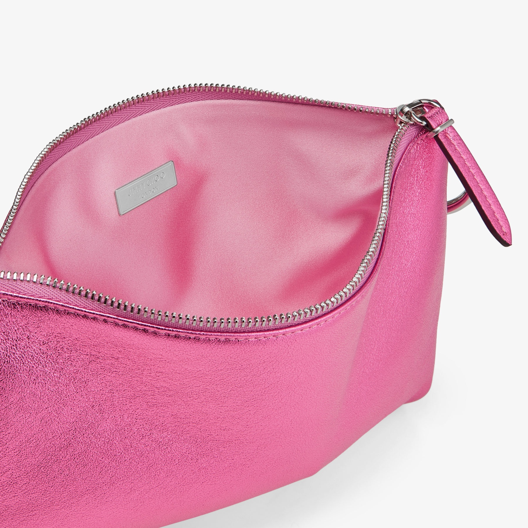 Callie Mini
Candy Pink Metallic Nappa Leather Mini Clutch Bag - 6