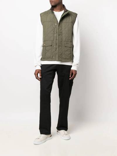 Barbour quilted funnel neck gilet outlook